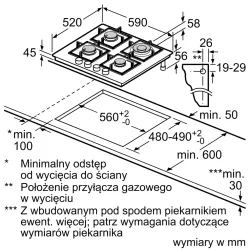 Газовая варочная панель Bosch PPH6A6B20- фото8