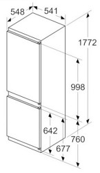 Встраиваемый двухкамерный холодильник Bosch KIN86NSE0- фото9